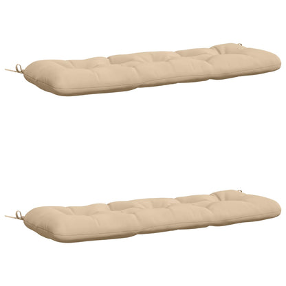 2-delige Bankkussens VIANEN 100% Polyester Crèmekleurig