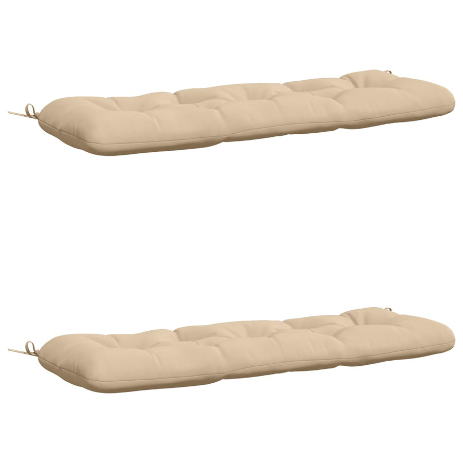 2-delige Bankkussens VIANEN 100% Polyester Crèmekleurig