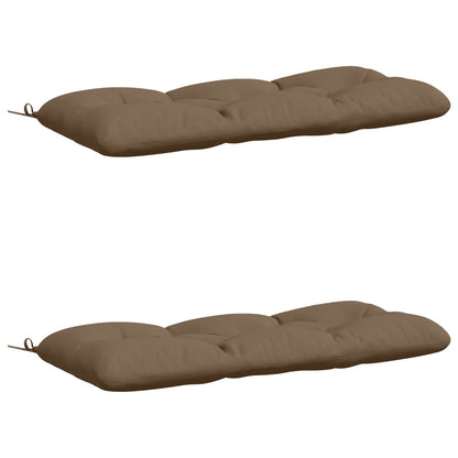 2-delige Bankkussens VIANEN 100% Polyester Taupe