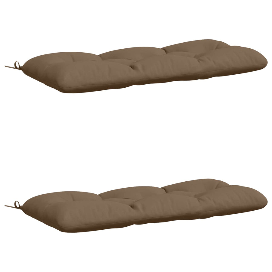 2-delige Bankkussens VIANEN 100% Polyester Taupe