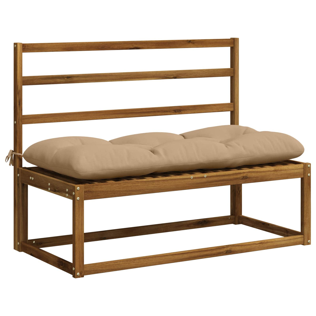 Bankkussen VIANEN 100% Polyester Zand 110 x 50 x 12 cm