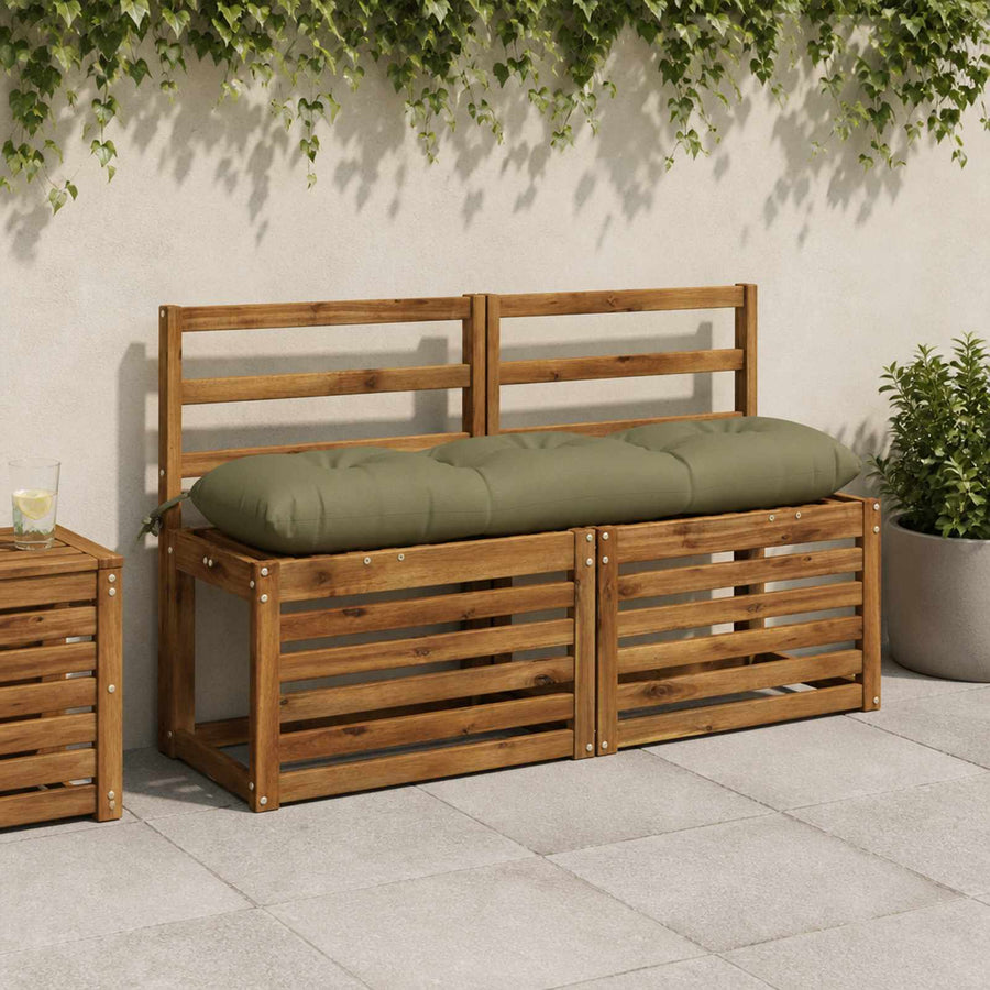 Bankkussen VIANEN 100% Polyester Olijfgroen 110 x 30 x 12 cm