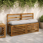 Bankkussens 2-delig 110x30x12 cm wit polyester