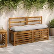 Bankkussens 2-delig 110x30x12 cm wit polyester