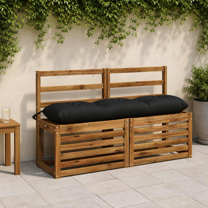 Bankkussen VIANEN 100% Polyester Zwart 110 x 30 x 12 cm