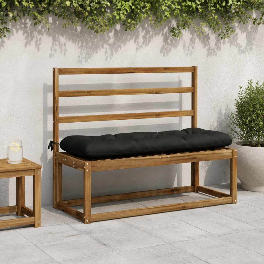 Bankkussen VIANEN 100% Polyester Zwart 100 x 40 x 12 cm