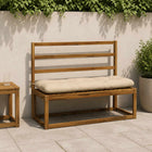 Bankkussen 100x40x12 cm crèmekleurig polyester