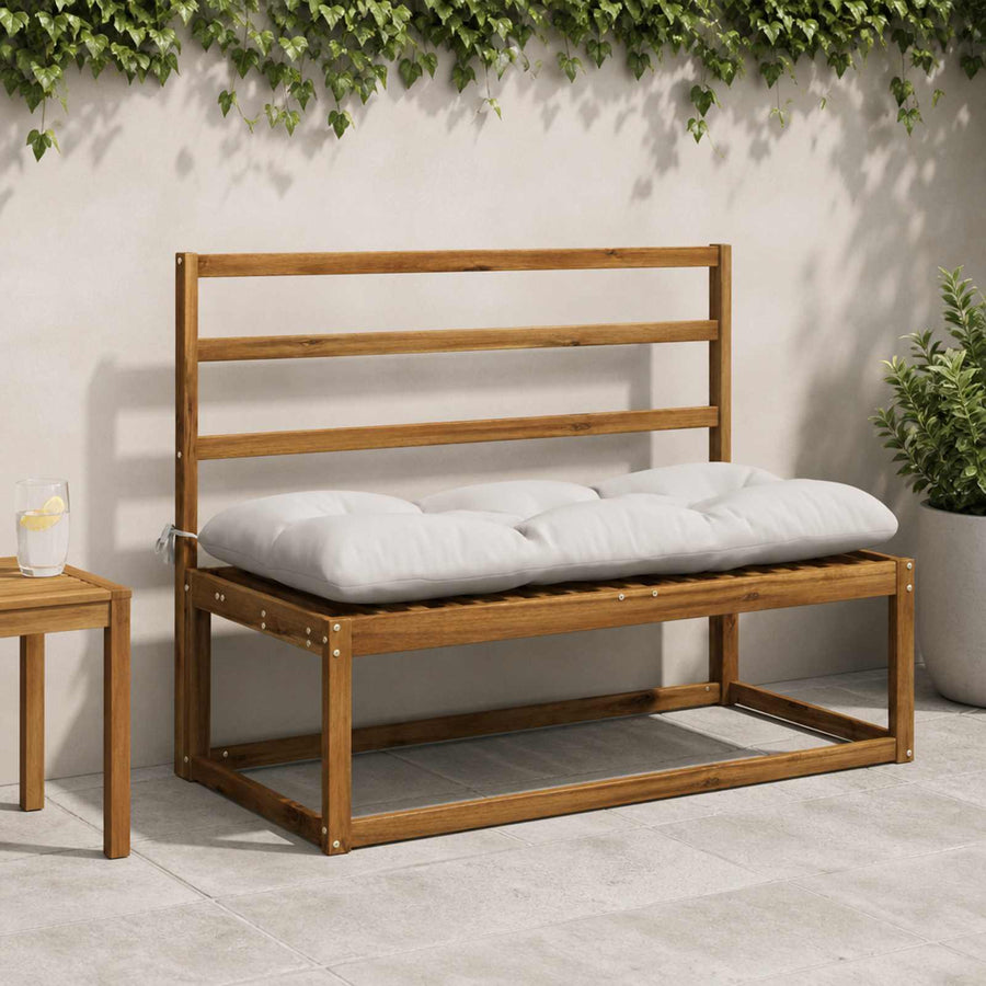 Bankkussen VIANEN 100% Polyester Wit 120 x 50 x 12 cm
