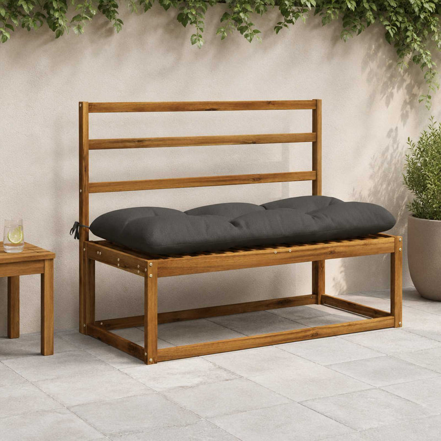 Bankkussen VIANEN 100% Polyester Antraciet 100 x 50 x 12 cm