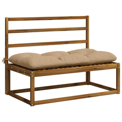 Bankkussen VIANEN 100% Polyester Zand 120 x 60 x 12 cm