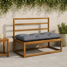 Bankkussen 100x60x12 cm blauw polyester