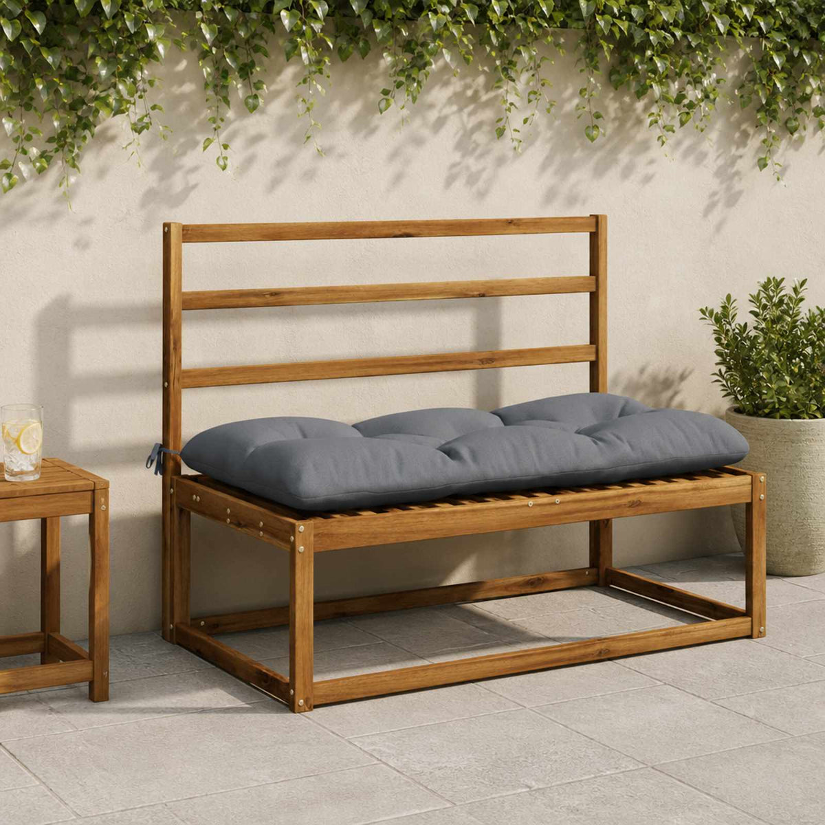 Bankkussen VIANEN 100% Polyester Blauw 100 x 60 x 12 cm