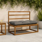 Bankkussen 100x60x12 cm grijs polyester