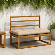 Bankkussen 100x60x12 cm crèmekleurig polyester