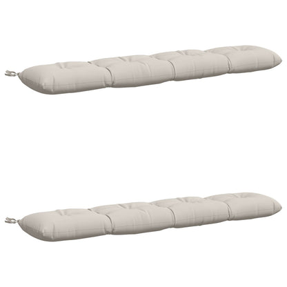 Bank Kussens VIANEN 2 st 100% Polyester Wit 140 x 30 x 12 cm