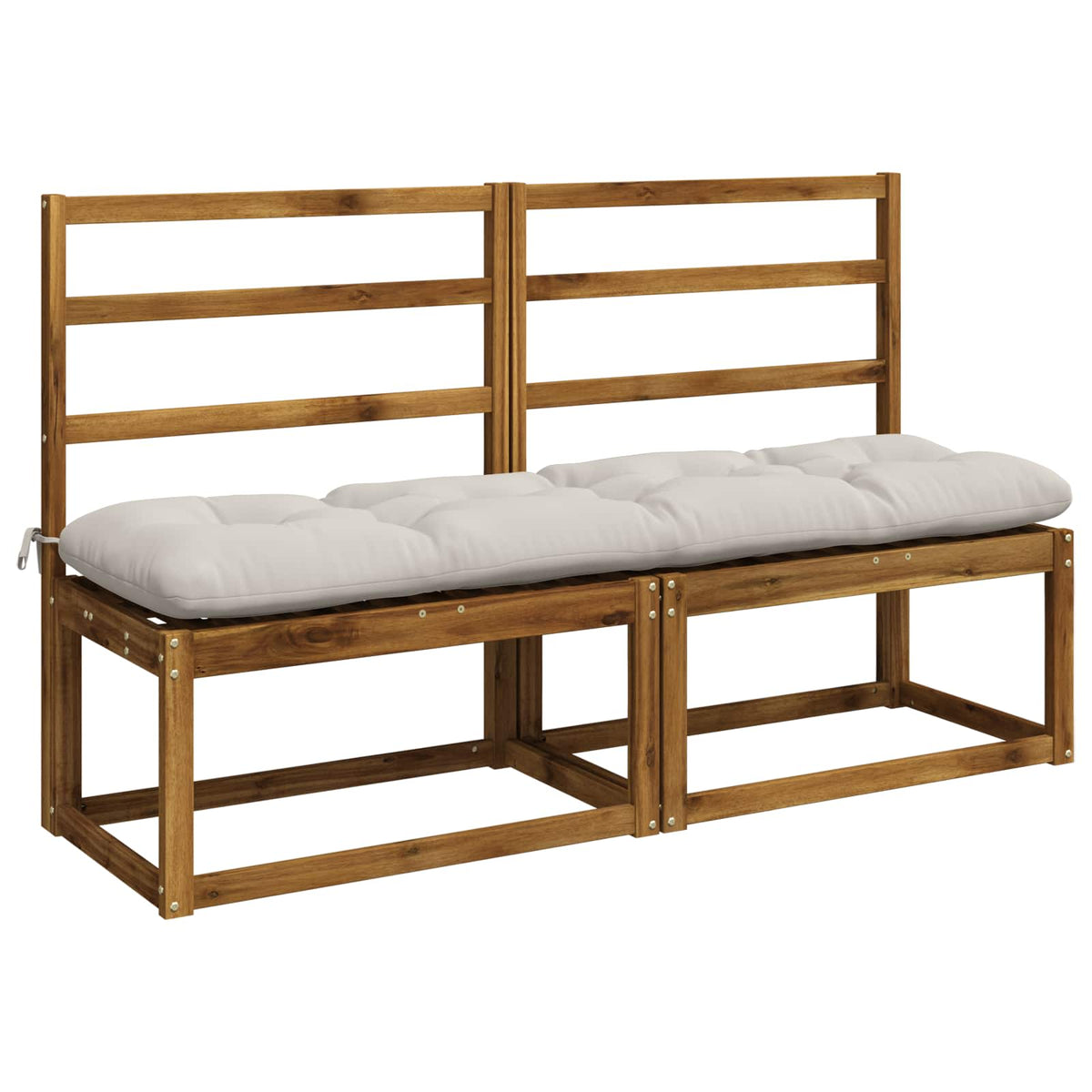 Bank Kussens VIANEN 2 st 100% Polyester Wit 140 x 40 x 12 cm