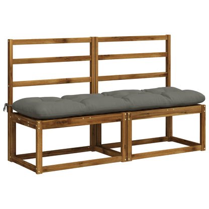Bankkussen VIANEN 100% Polyester Grijs 140 x 40 x 12 cm
