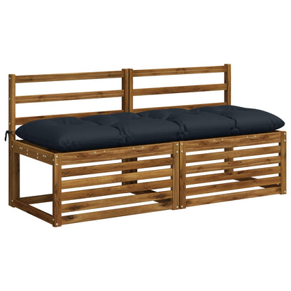 Bankkussen VIANEN 100% Polyester Donkerblauw 140 x 50 x 12 cm