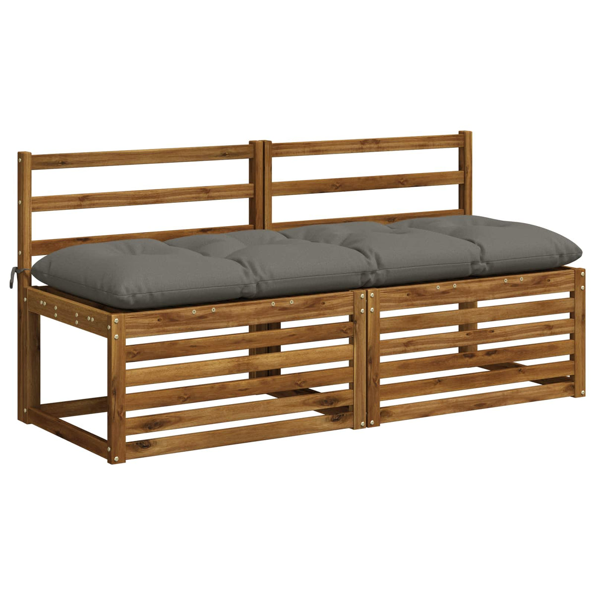 Bankkussen VIANEN 100% Polyester Grijs 140 x 50 x 12 cm