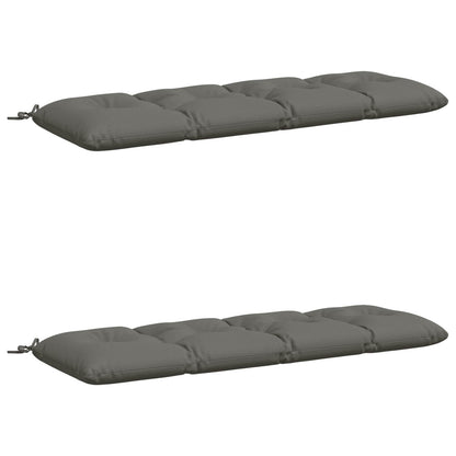 Bank Kussens VIANEN 2 st 100% Polyester Grijs 140 x 50 x 12 cm