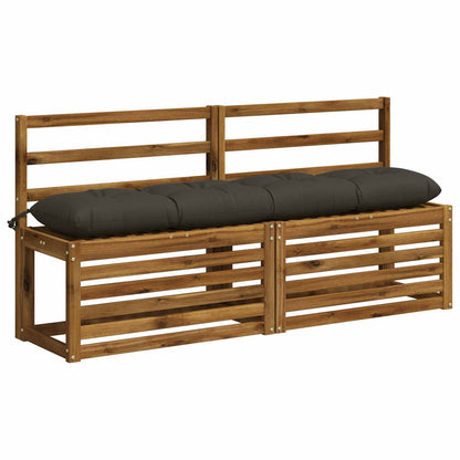 Bankkussen VIANEN 100% Polyester Antraciet 150 x 30 x 12 cm