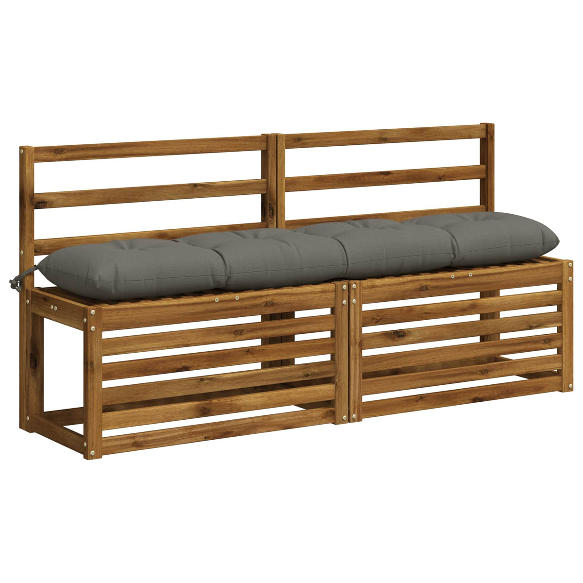 Bankkussen VIANEN 100% Polyester Grijs 150 x 30 x 12 cm