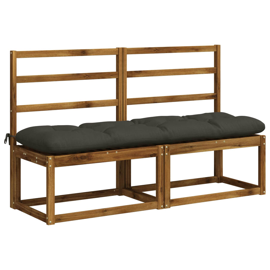 Bankkussen VIANEN 100% Polyester Antraciet 150 x 40 x 12 cm