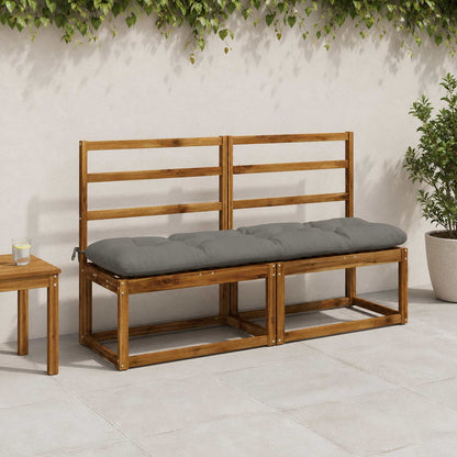 Bank Kussens VIANEN 2 st 100% Polyester Grijs 150 x 40 x 12 cm