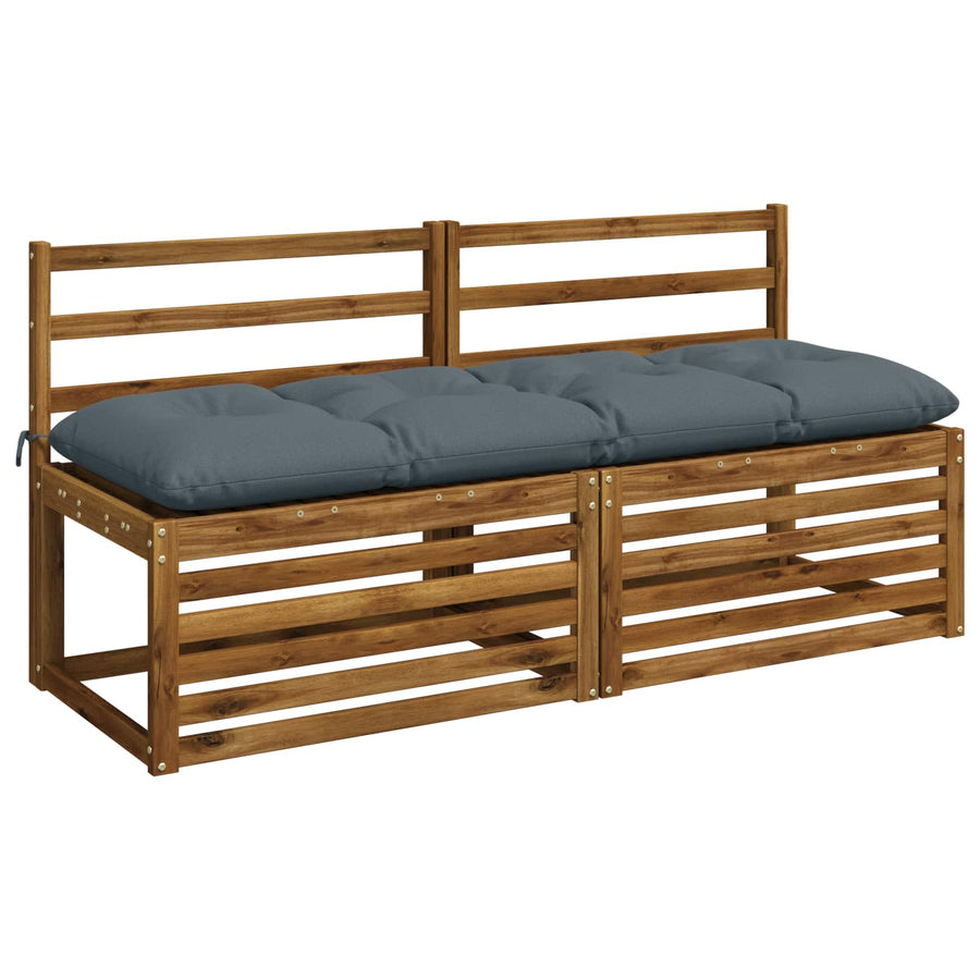 Bank Kussens VIANEN 2 st 100% Polyester Blauw 150 x 50 x 12 cm