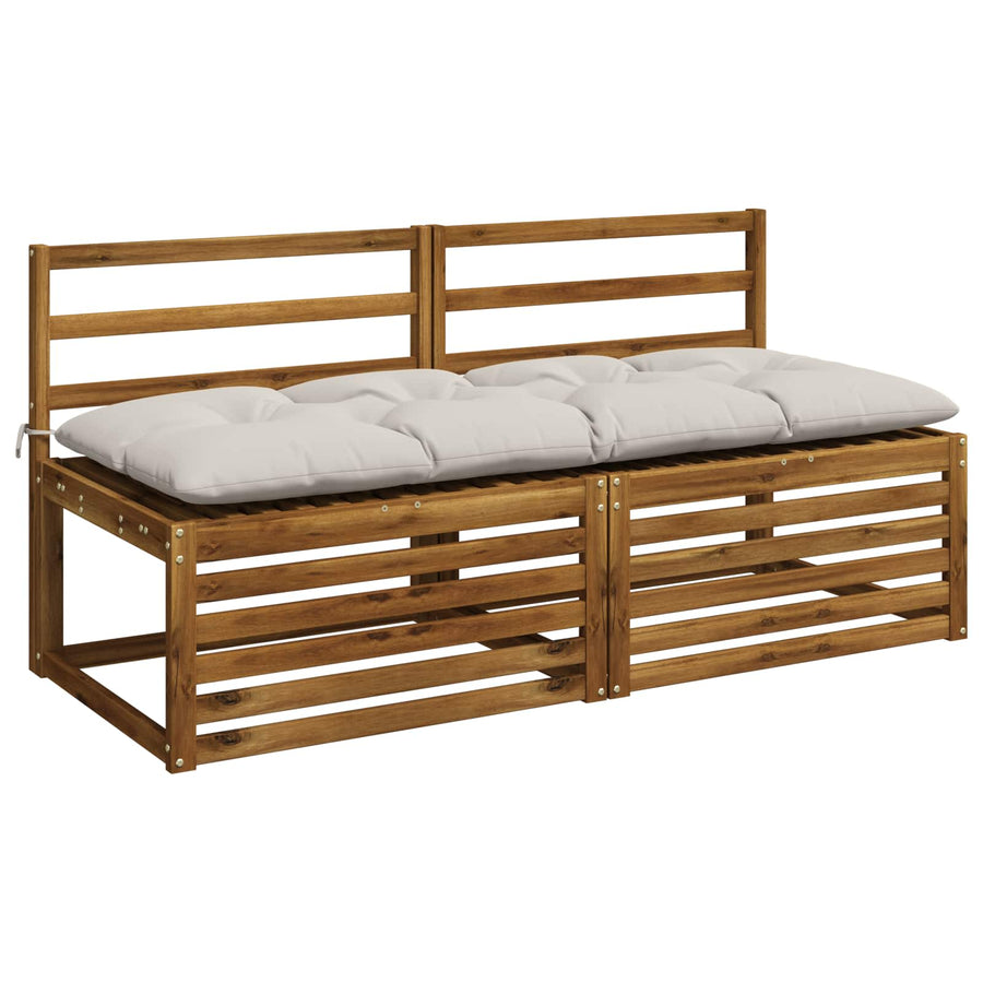 Bank Kussens VIANEN 2 st 100% Polyester Wit 150 x 60 x 12 cm