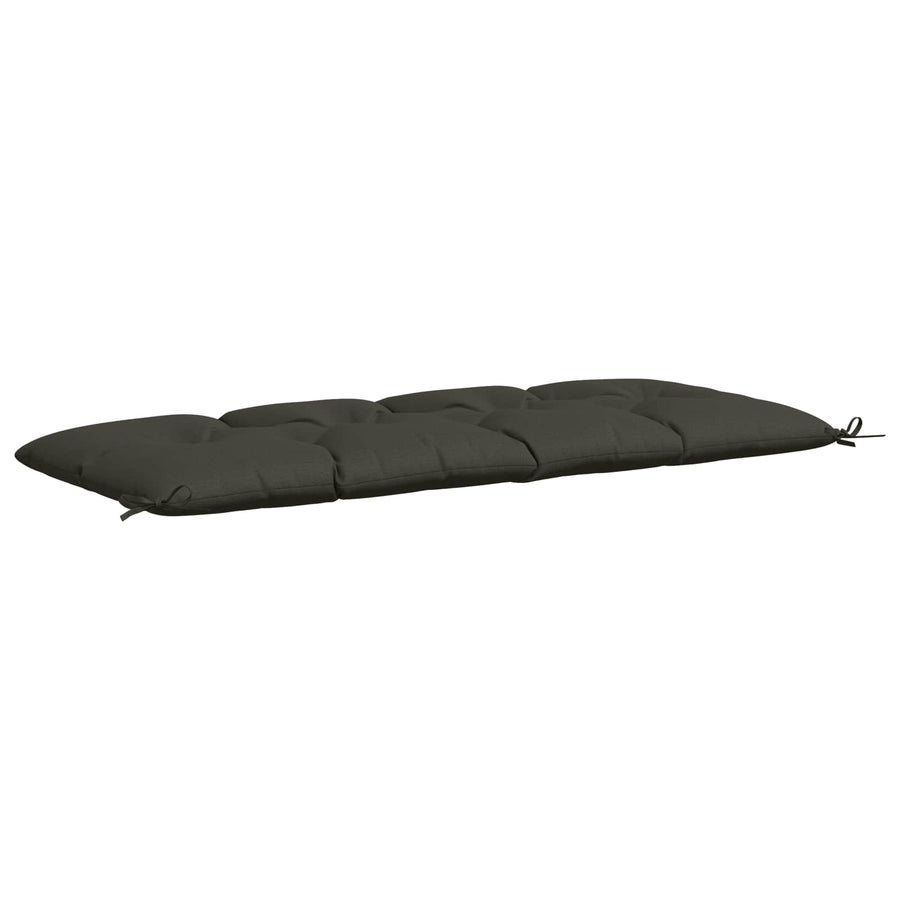 Bankkussen VIANEN 100% Polyester Antraciet 150 x 60 x 12 cm