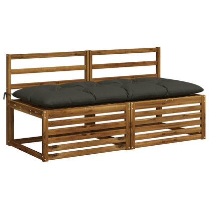 Bankkussen VIANEN 100% Polyester Antraciet 150 x 60 x 12 cm
