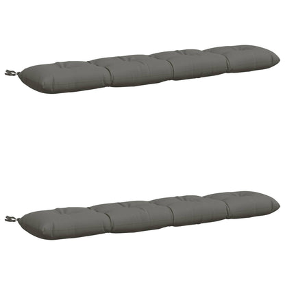Bank Kussens VIANEN 2 st 100% Polyester Grijs 160 x 30 x 12 cm