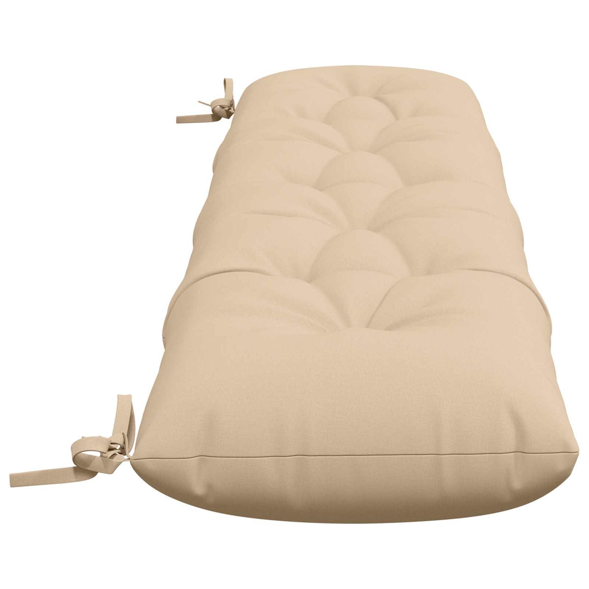 Bankkussen VIANEN 100% Polyester Crèmekleurig 160 x 30 x 12 cm