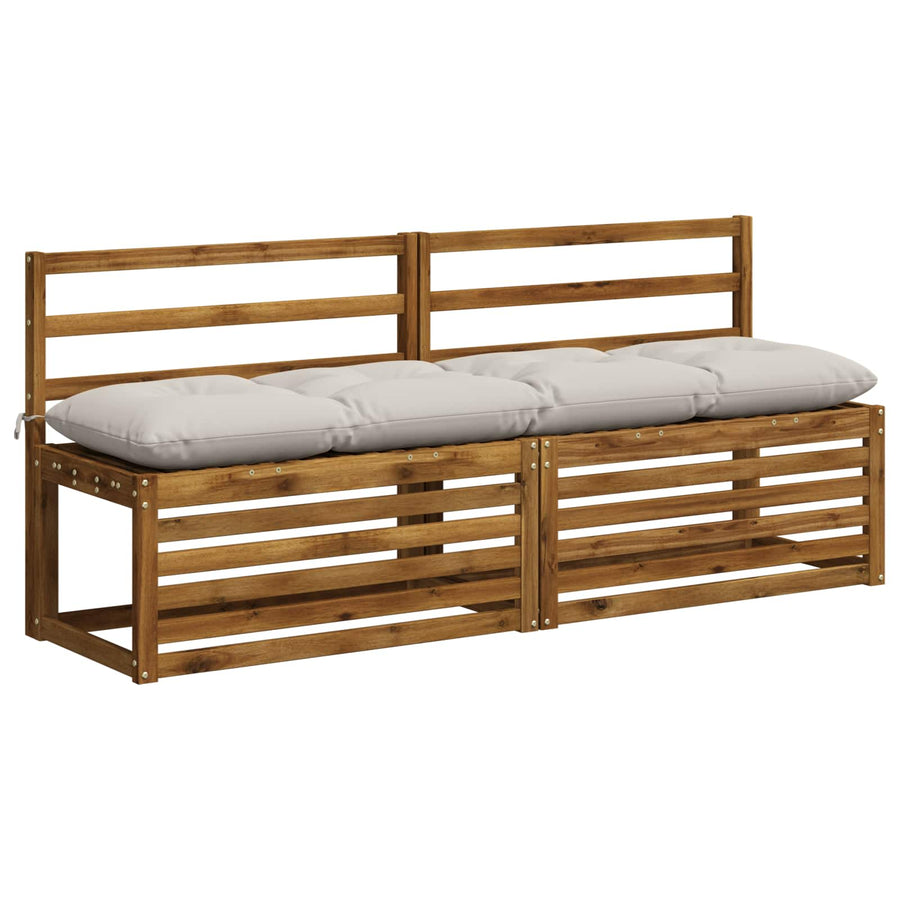 Bankkussen VIANEN 100% Polyester Wit 160 x 40 x 12 cm