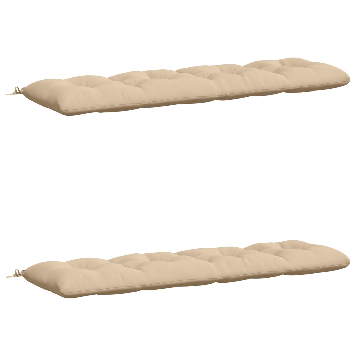 Bank Kussens VIANEN 2 st 100% Polyester Crèmekleurig