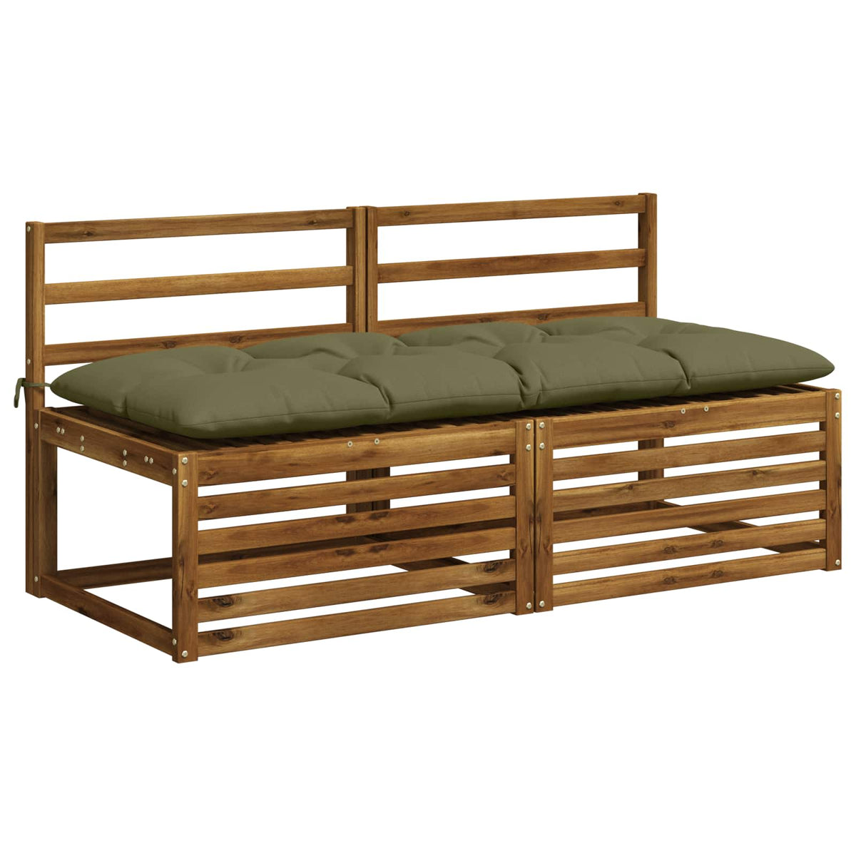 Bankkussen VIANEN 100% Polyester Olijfgroen 160 x 60 x 12 cm
