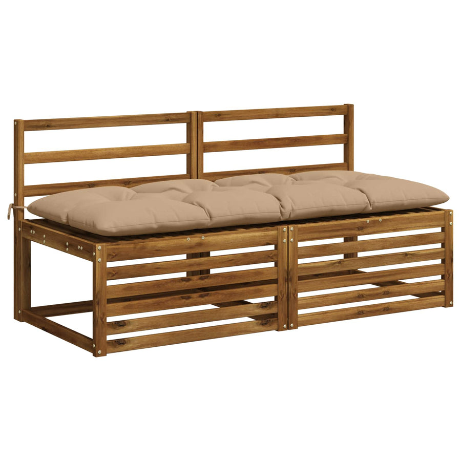 Bankkussen VIANEN 100% Polyester Zand 160 x 60 x 12 cm