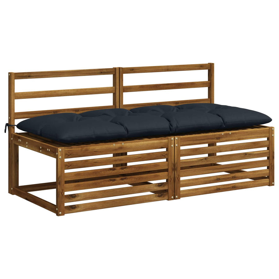 Bankkussen VIANEN 100% Polyester Donkerblauw 160 x 60 x 12 cm