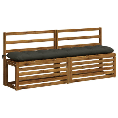 Bankkussen VIANEN 100% Polyester Antraciet 170 x 30 x 12 cm