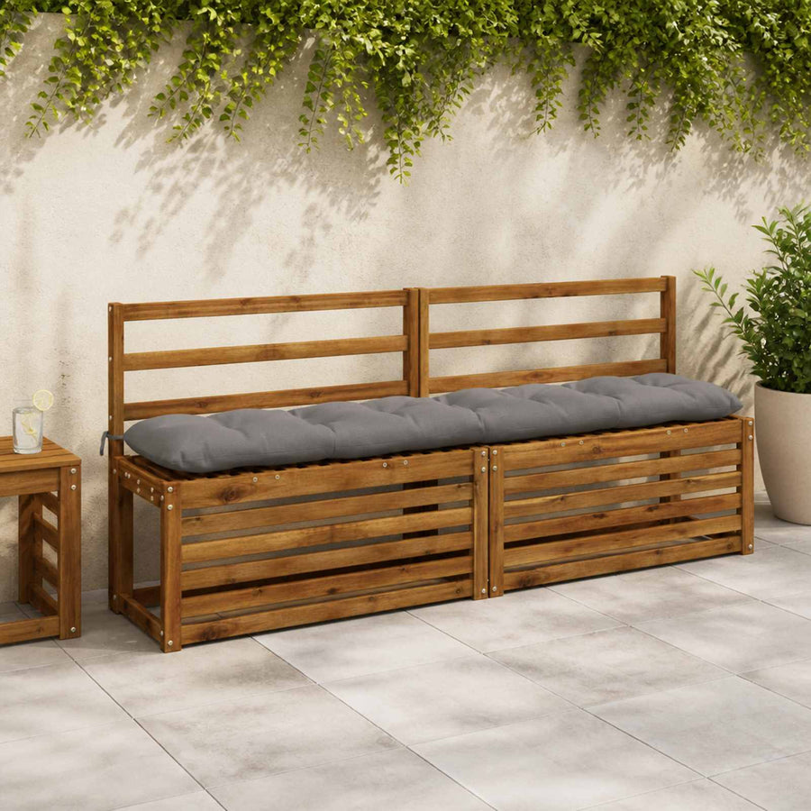 Bank Kussens VIANEN 2 st 100% Polyester Grijs 170 x 30 x 12 cm