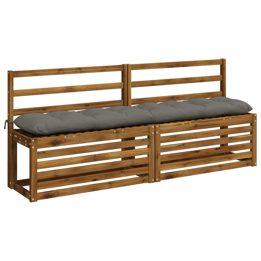 Bank Kussens VIANEN 2 st 100% Polyester Grijs 170 x 30 x 12 cm