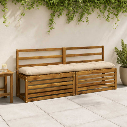 Bankkussen VIANEN 100% Polyester Crèmekleurig 180 x 30 x 12 cm