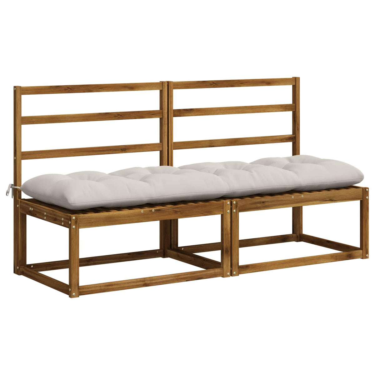 Bankkussen VIANEN 100% Polyester Wit 170 x 50 x 12 cm
