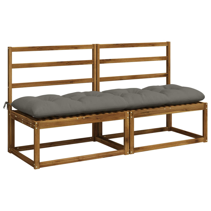 Bank Kussens VIANEN 2 st 100% Polyester Grijs 170 x 50 x 12 cm