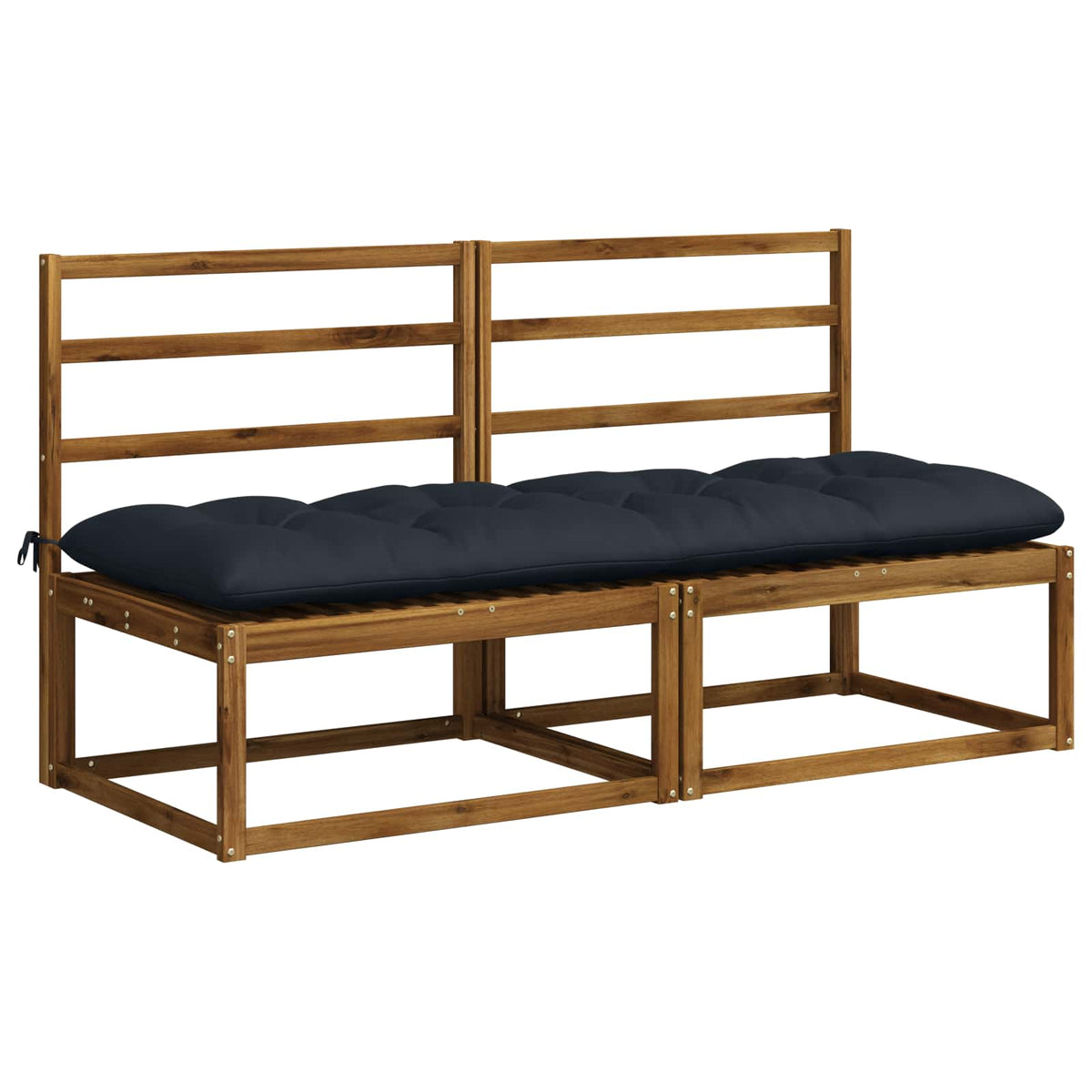 Bankkussen VIANEN 100% Polyester Donkerblauw 170 x 60 x 12 cm