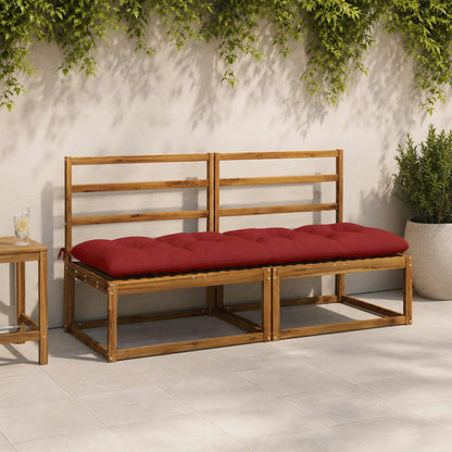 Bank Kussens VIANEN 2 st 100% Polyester Rood 180 x 60 x 12 cm