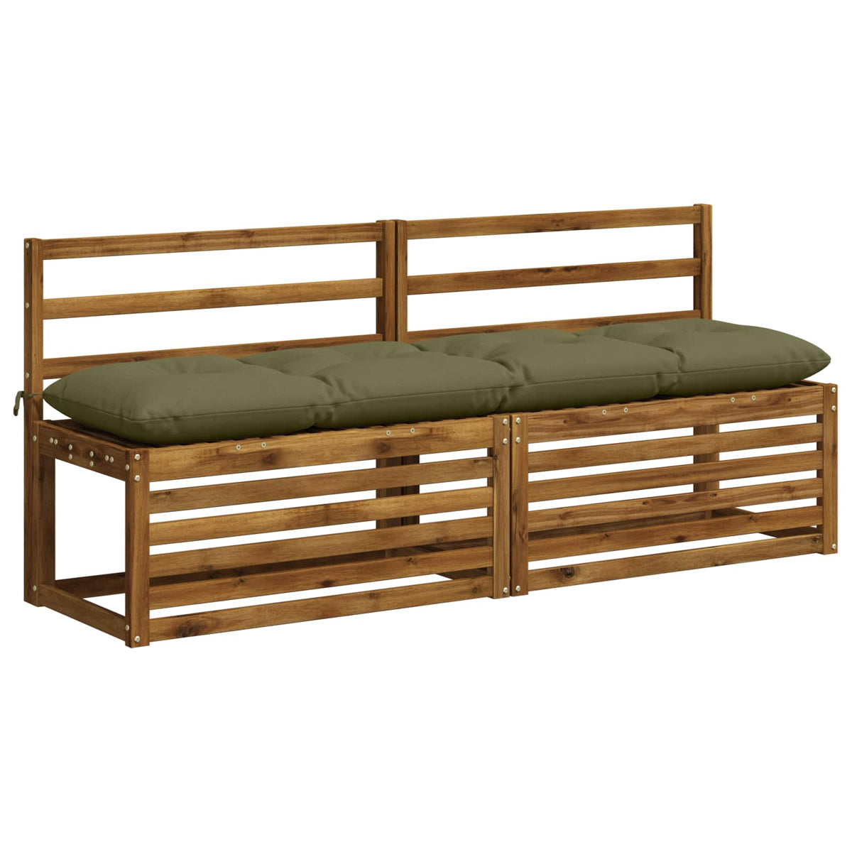 Bankkussen VIANEN 100% Polyester Olijfgroen 180 x 40 x 12 cm