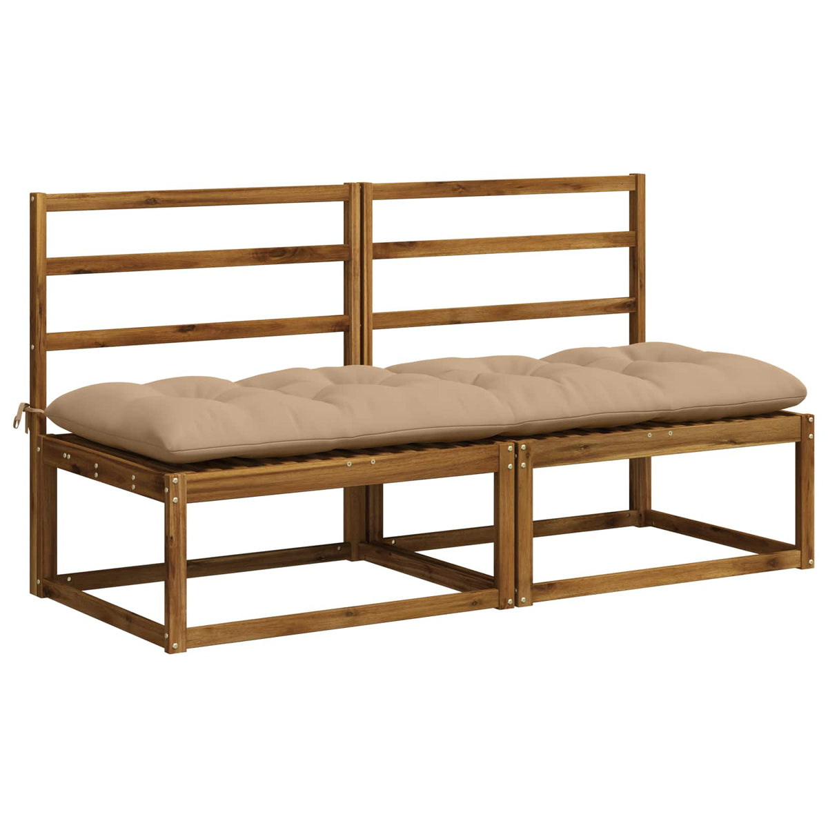 Bankkussen VIANEN 100% Polyester Zand 180 x 60 x 12 cm