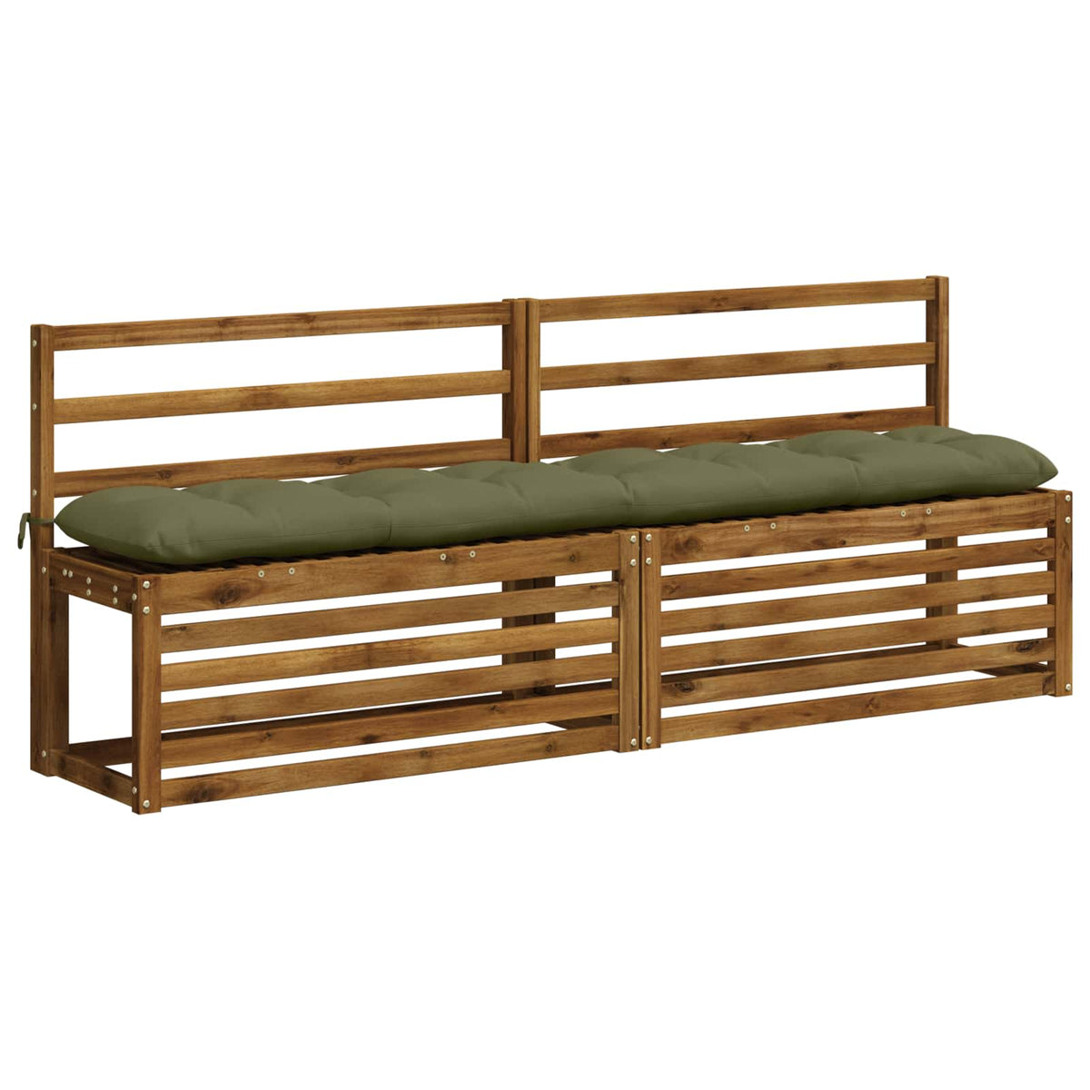 Bankkussen VIANEN 100% Polyester Olijfgroen 190 x 30 x 12 cm